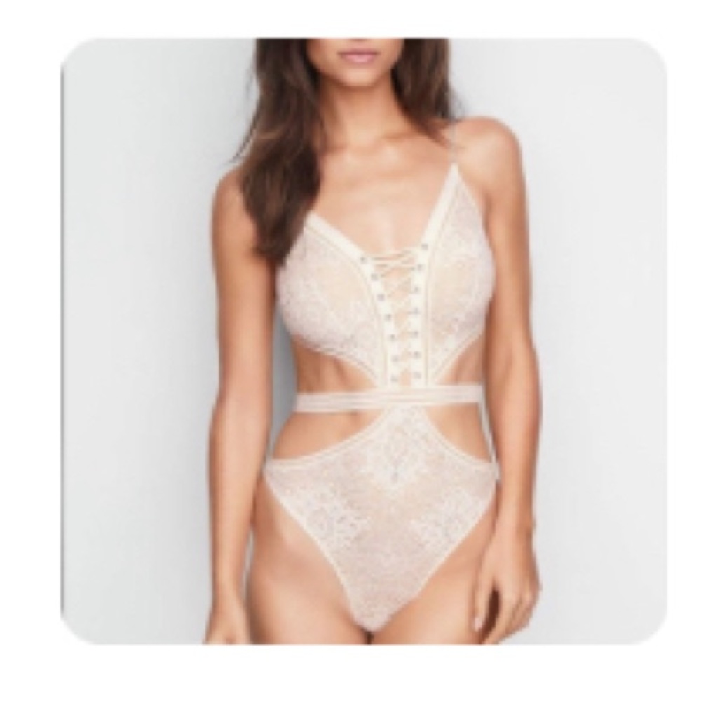 Victoria Secret Crochet Lace Teddy
